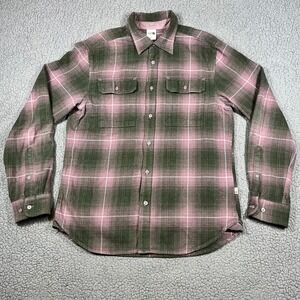 The North Face Plaid Flannel Button Down Shirt Heavy Men's Medium NF0A5G9L